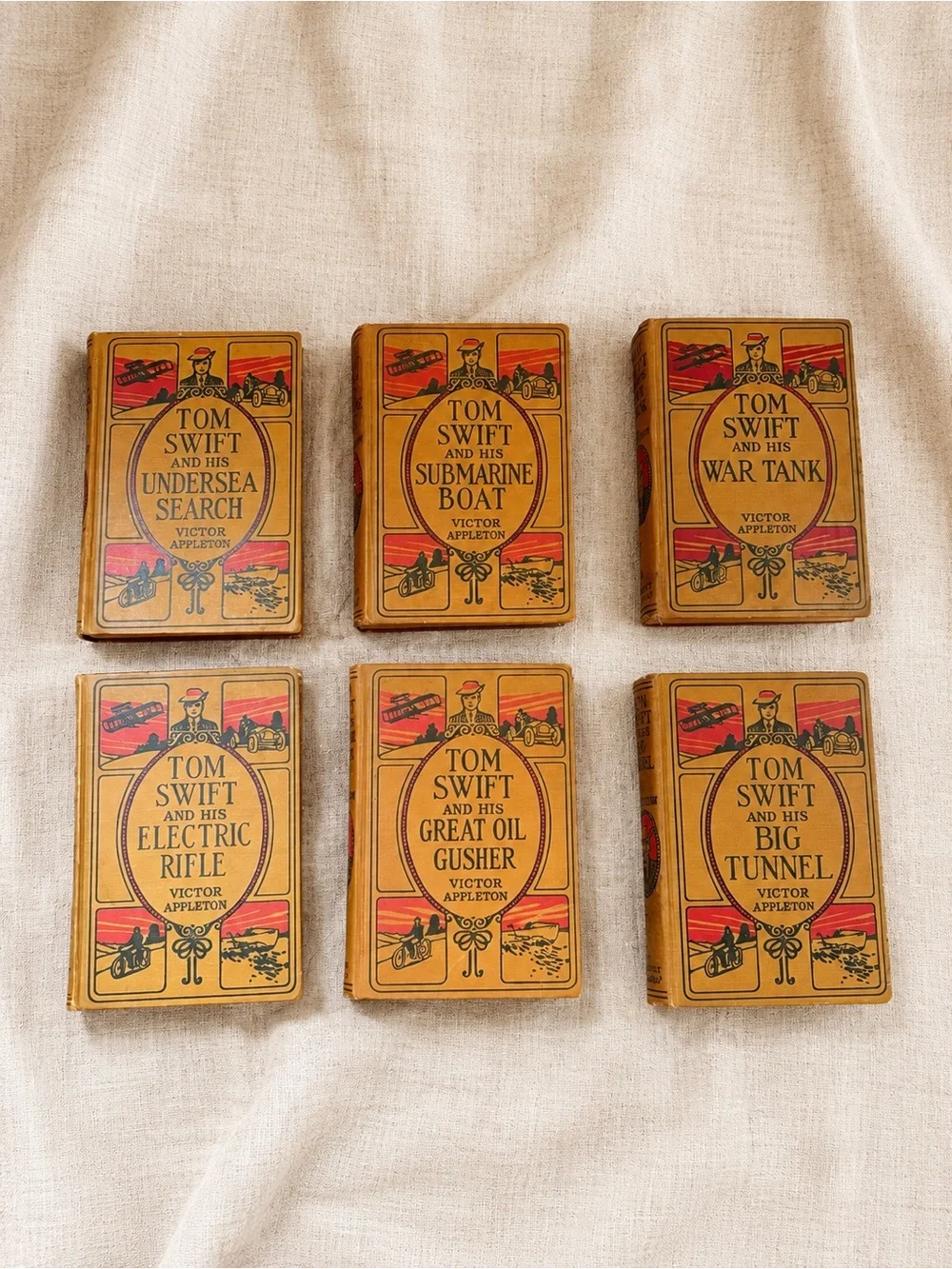 Set of Six Vintage Tom Swift Adventure Books | Victor Appleton | Early 20th Cent